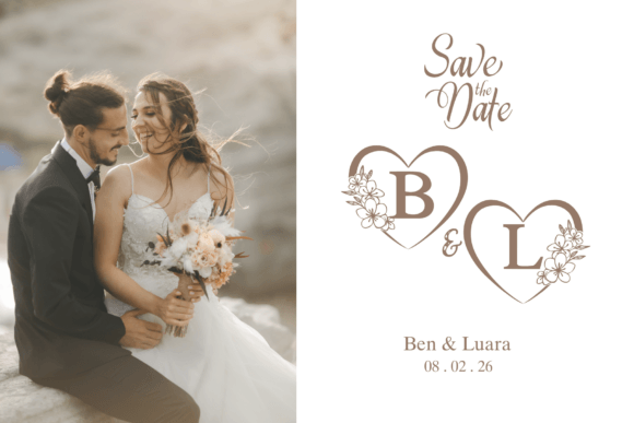 Heart and Flower Monogram Font - Preview 2