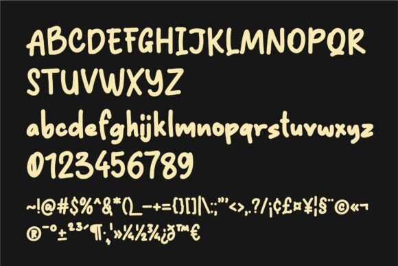 Hocky Dockies Font PNG with transparent background - Preview 3
