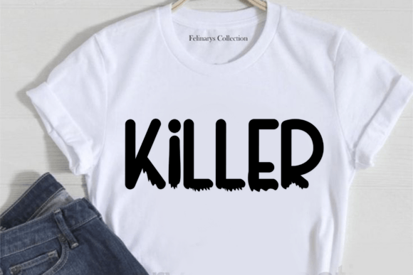 Horror Snowing Font PNG with transparent background - Preview 1