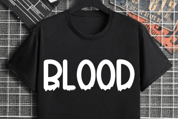 Horror Snowing Font PNG with transparent background - Preview 5