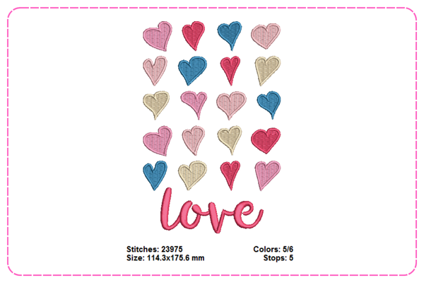 Love Mini Embroidery Design