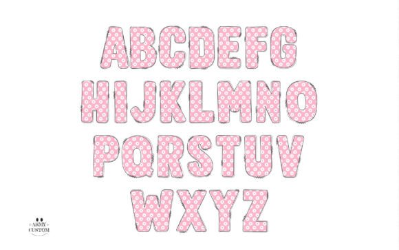 Love Valentine's Army Flower Font PNG with transparent background - Preview 2