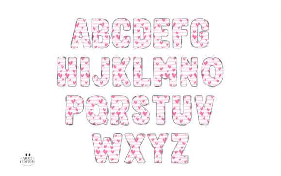 Love Valentine's Army Stripe Font font preview - 2