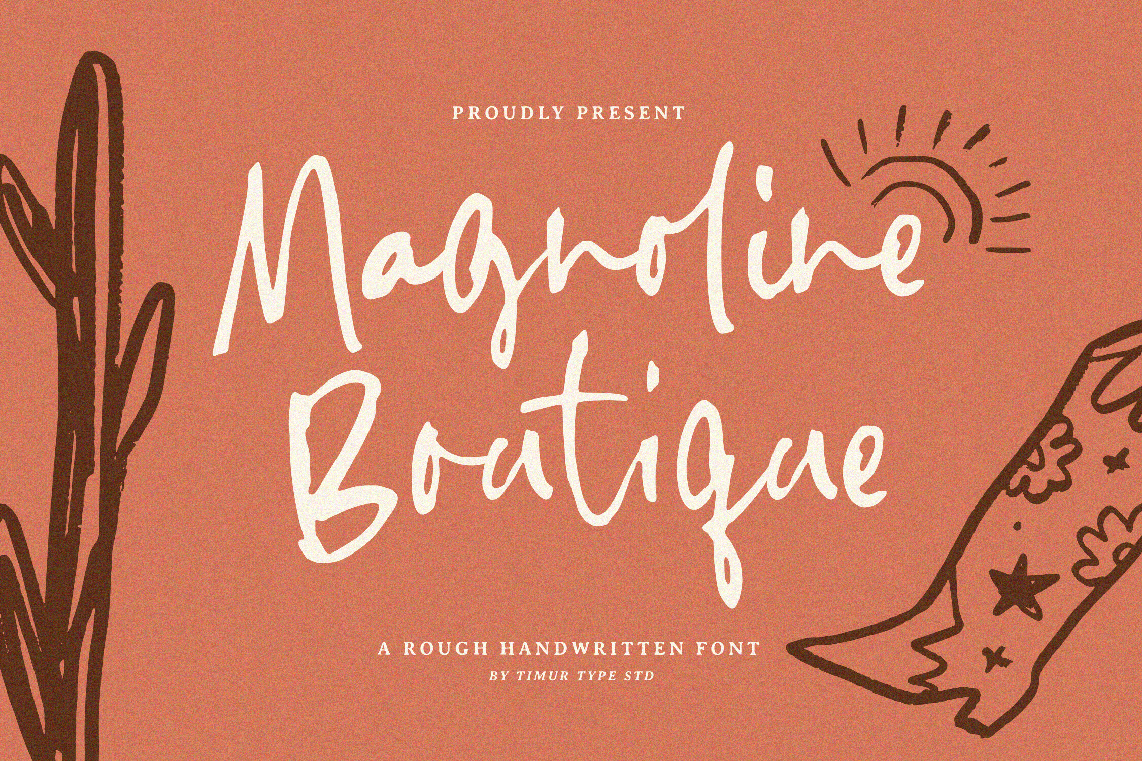 Magnoline Boutique preview: elegant calligraphic boutique font