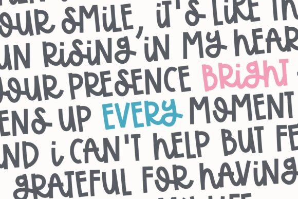 Pickypop Font PNG with transparent background - Preview 3