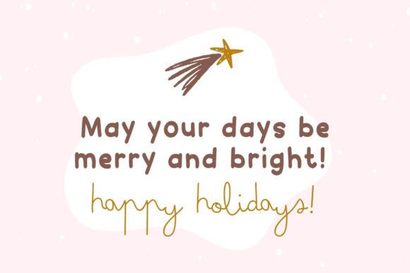 Reindeer Giggles Font PNG with transparent background - Preview 3