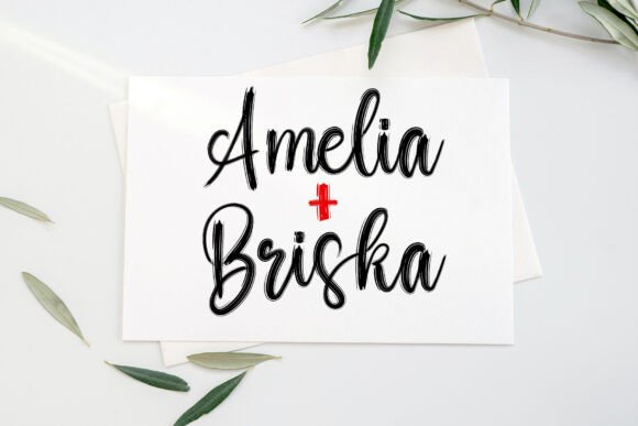 Santa Signature Font PNG with transparent background - Preview 3