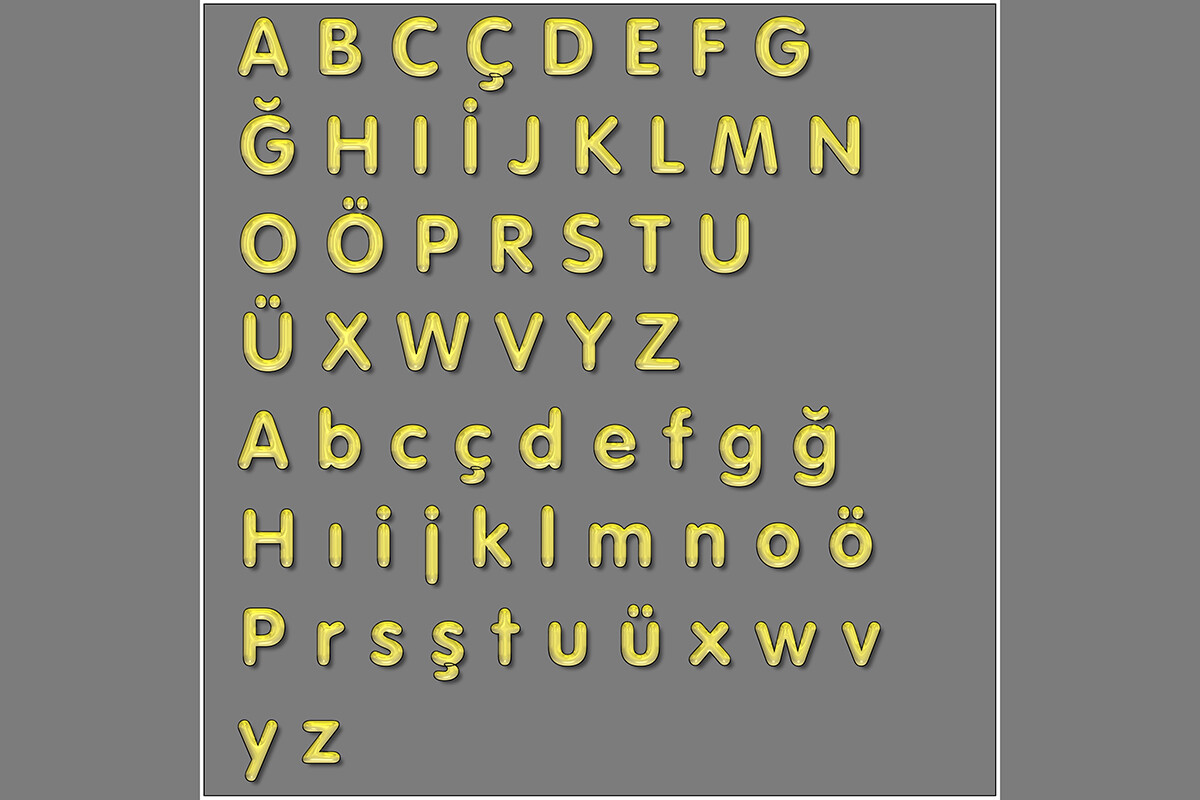 Fun Raphics Yellow Shiny 3d Letters Alphabet Set Graphic by e-fun graphics ...