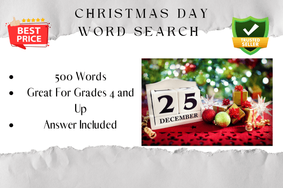 Christmas Day Word Search