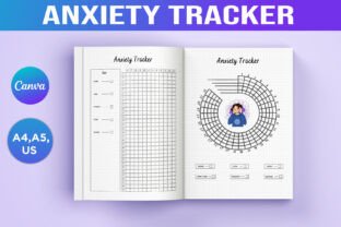 Anxiety Tracker Canva Interior Graphic by designmela01 · Creative Fabrica