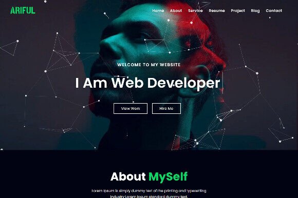 Ariful Personal Portfolio HTML5 Template