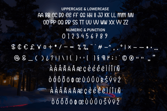 Christmas Nightday Font - Preview 6