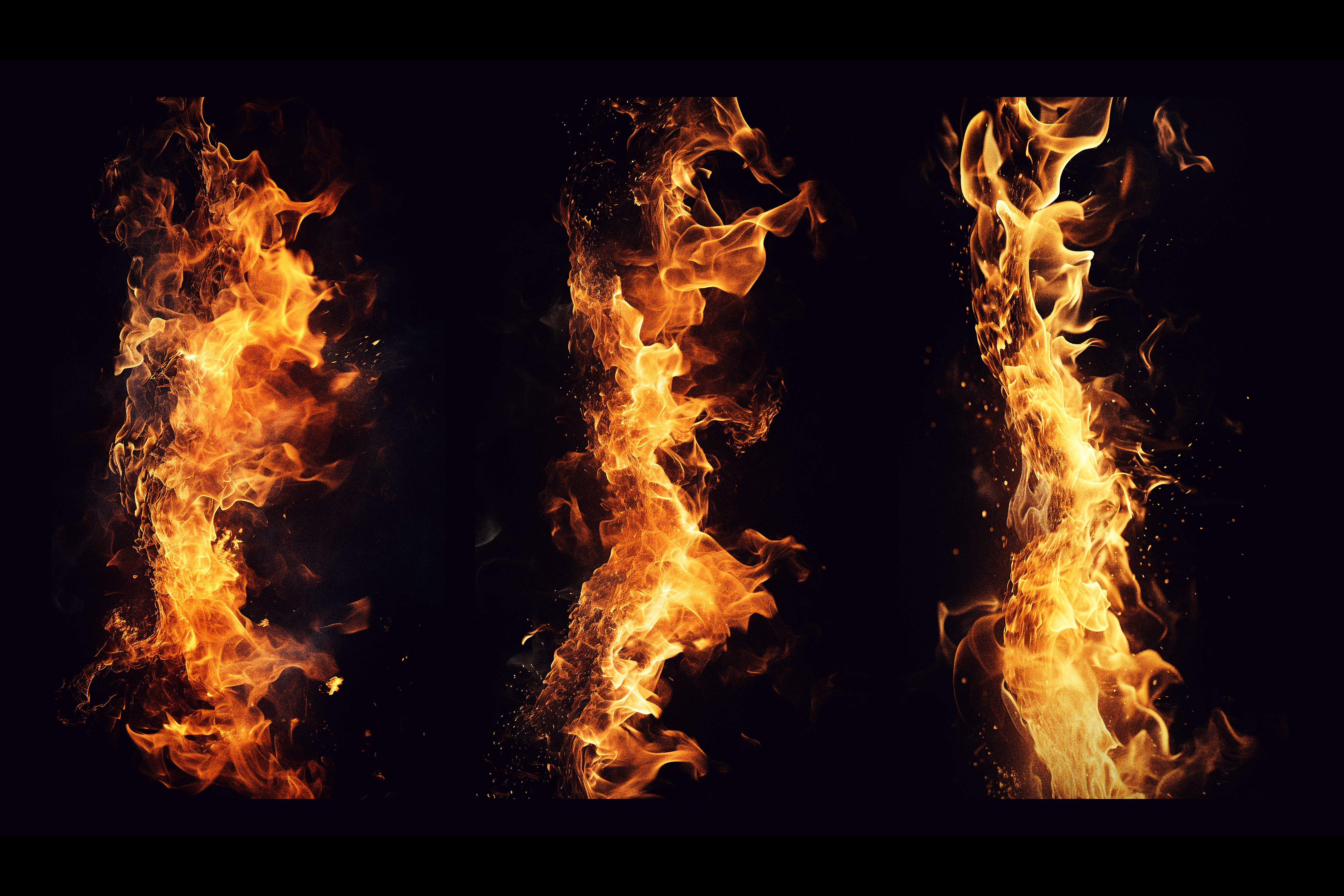 Fire Flames on Abstract Graphic by Creative_View · Creative Fabrica
