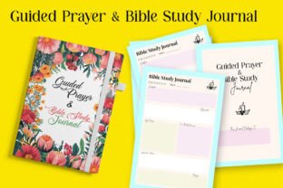 Guided Prayer Bible Study Journal Graphic by CraftVaz · Creative Fabrica