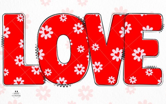 Love Valentine's Bundle Font PNG with transparent background - Preview 3