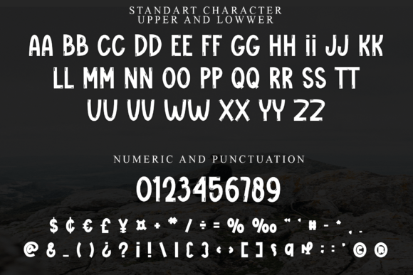 Monster Winter Font PNG with transparent background - Preview 4