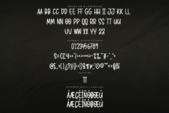 Scratching Font PNG with transparent background - Preview 5