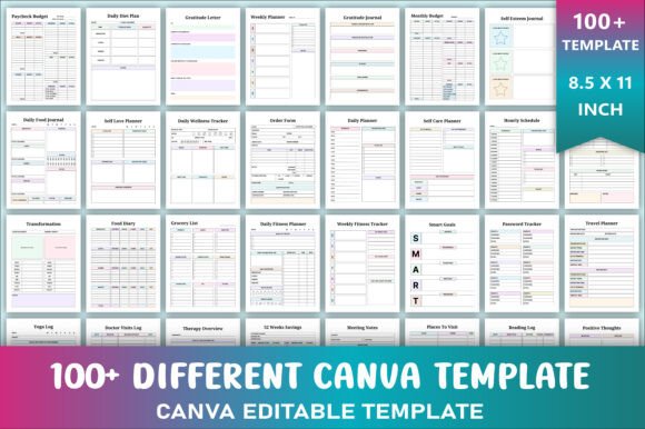 100+ Different Canva Template