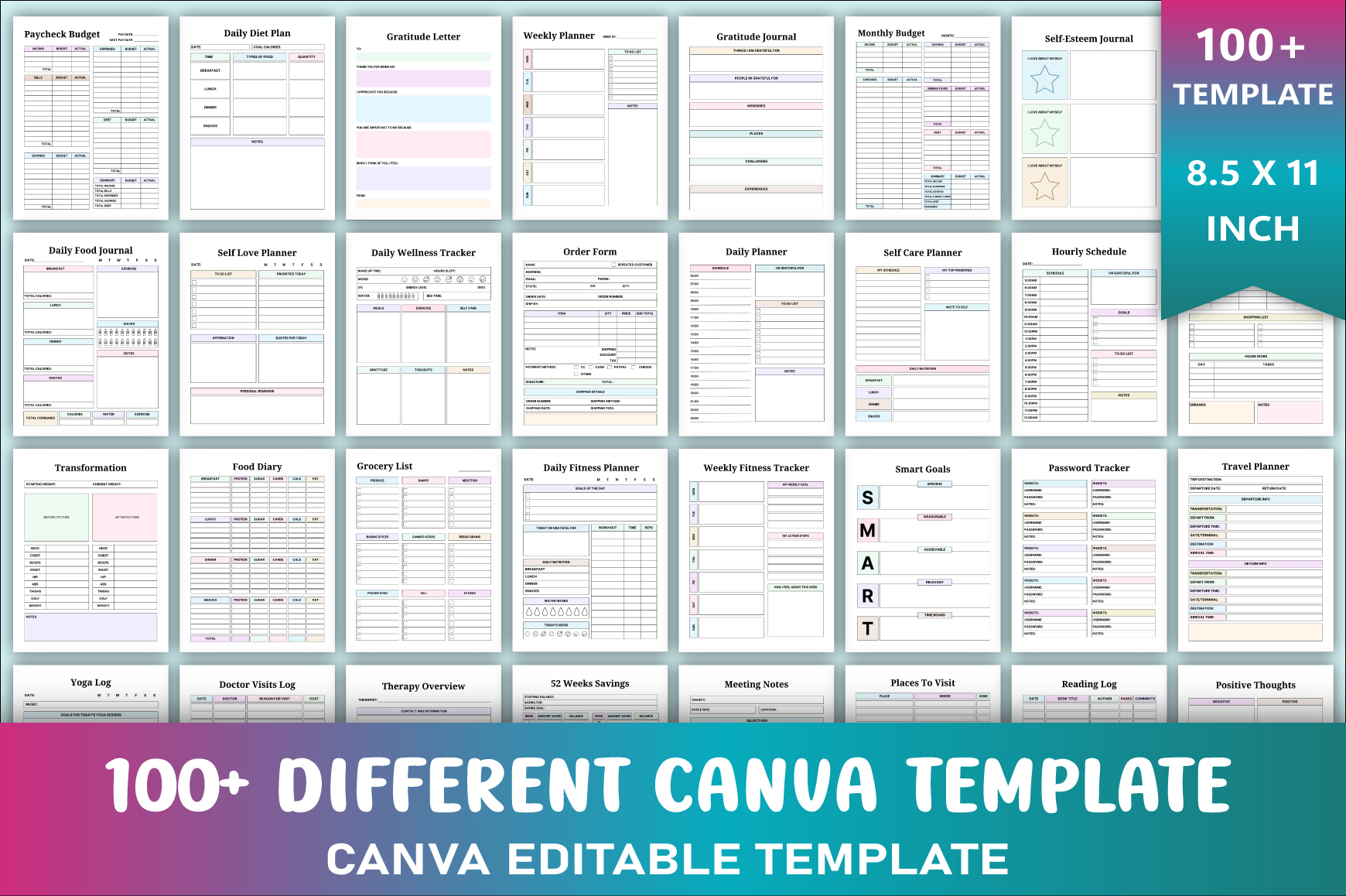 100+ Different Canva Template