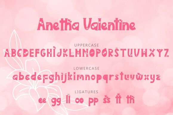 Anetha Valentine Font - Preview 4