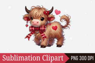 Baby Highland Cow PNG Clipart Design Graphic by JR Design · Creative ...