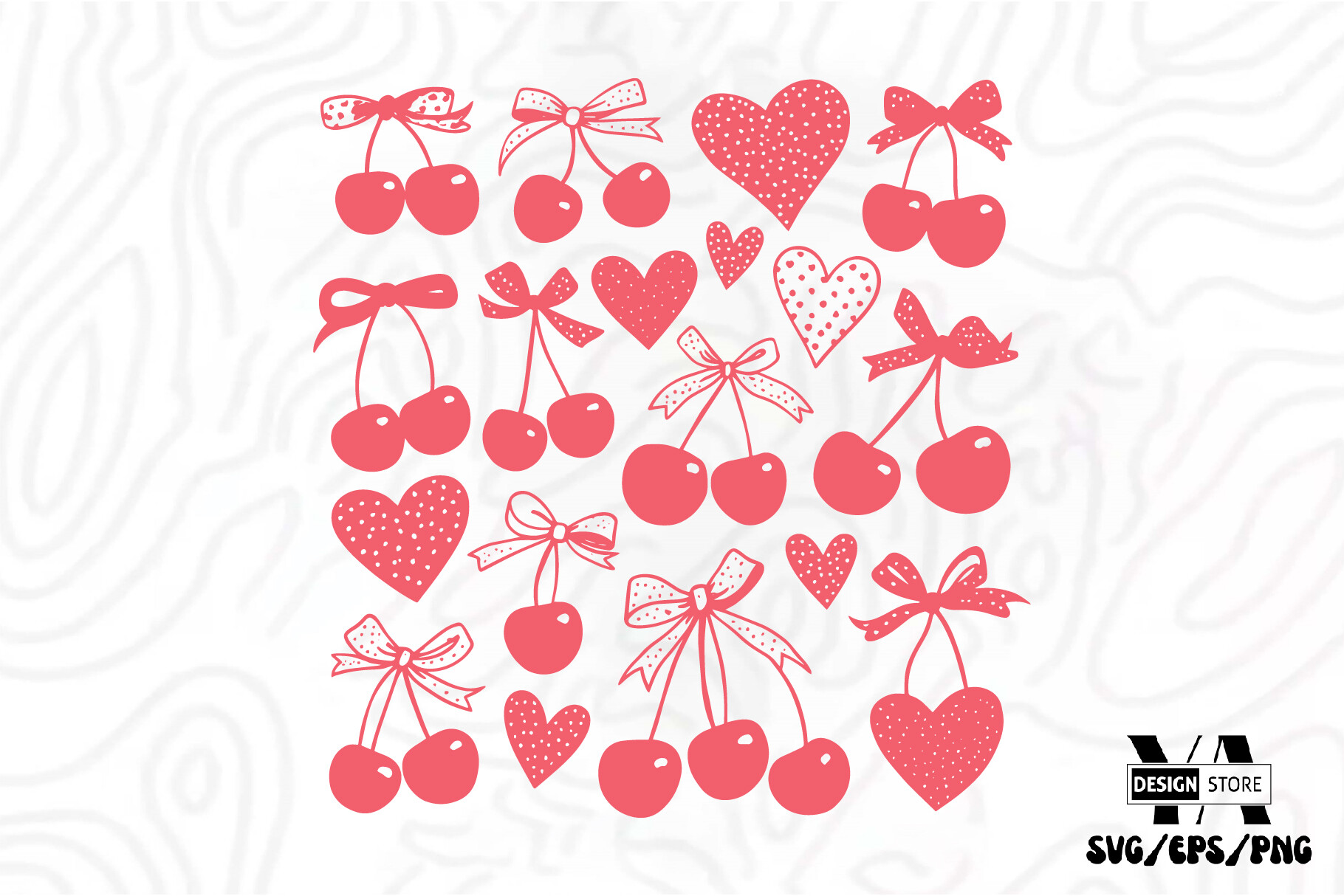 Cherry and Coquette Bow SVG PNG Graphic by Ya_Design Store · Creative ...