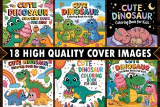 Cute Dinosaur Coloring Pages for Kids Graphic by PixelQuill · Creative ...