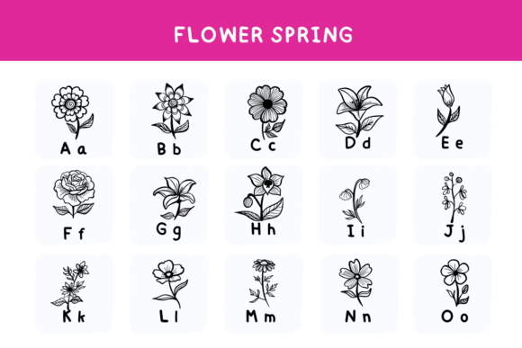 Flower Spring Font - Preview 1