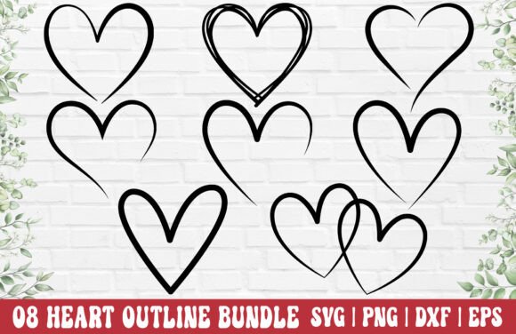 Heart Outline SVG PNG - Open Heart SVG Graphic Crafts By GraphicsTreasures