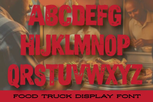 Jerk Chicken Font PNG with transparent background - Preview 2