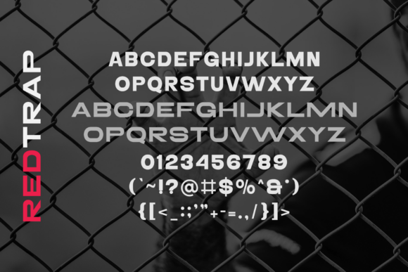 Redtrap Font PNG with transparent background - Preview 6