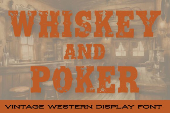 Rusty Outlaw Font PNG with transparent background - Preview 1