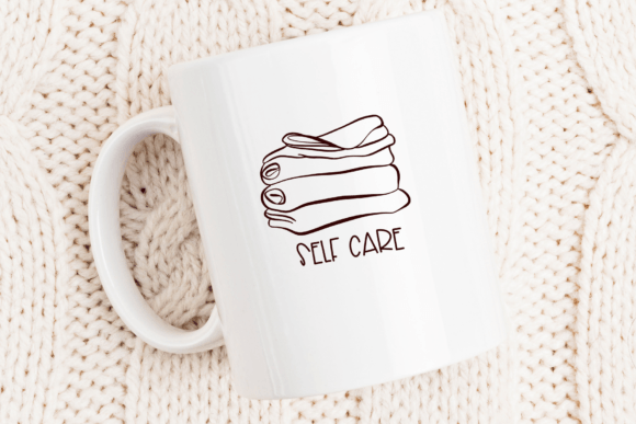 Self Care Font PNG with transparent background - Preview 4