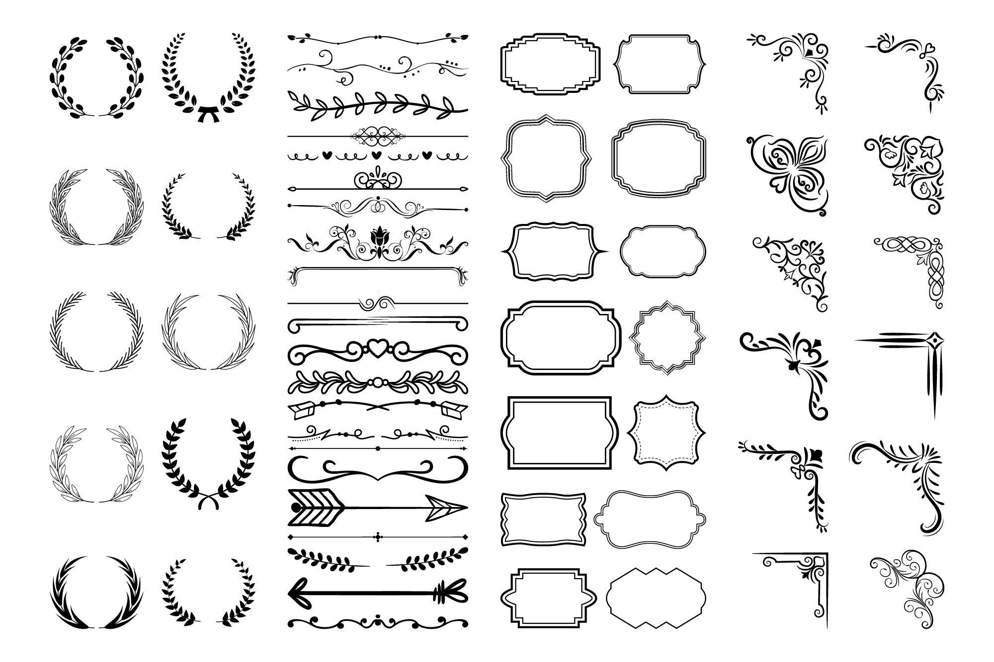 Vintage Calligraphic Elements.