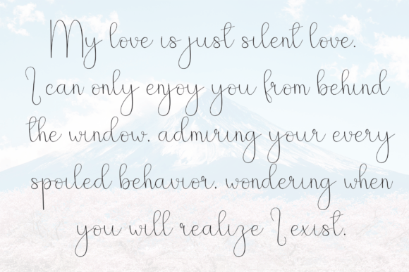 Beauty Snowing Font - Preview 5