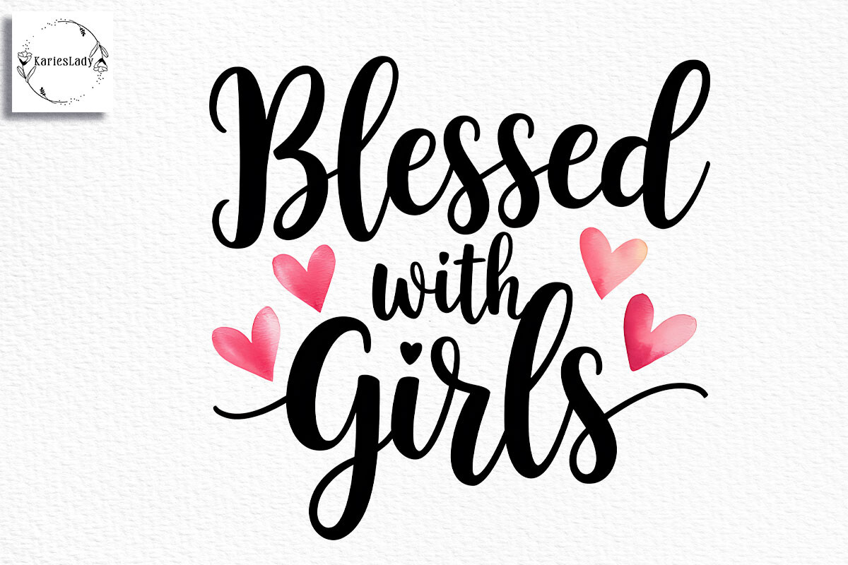 Blessed with Girl Sublimation Graphic by KariesLady · Creative Fabrica