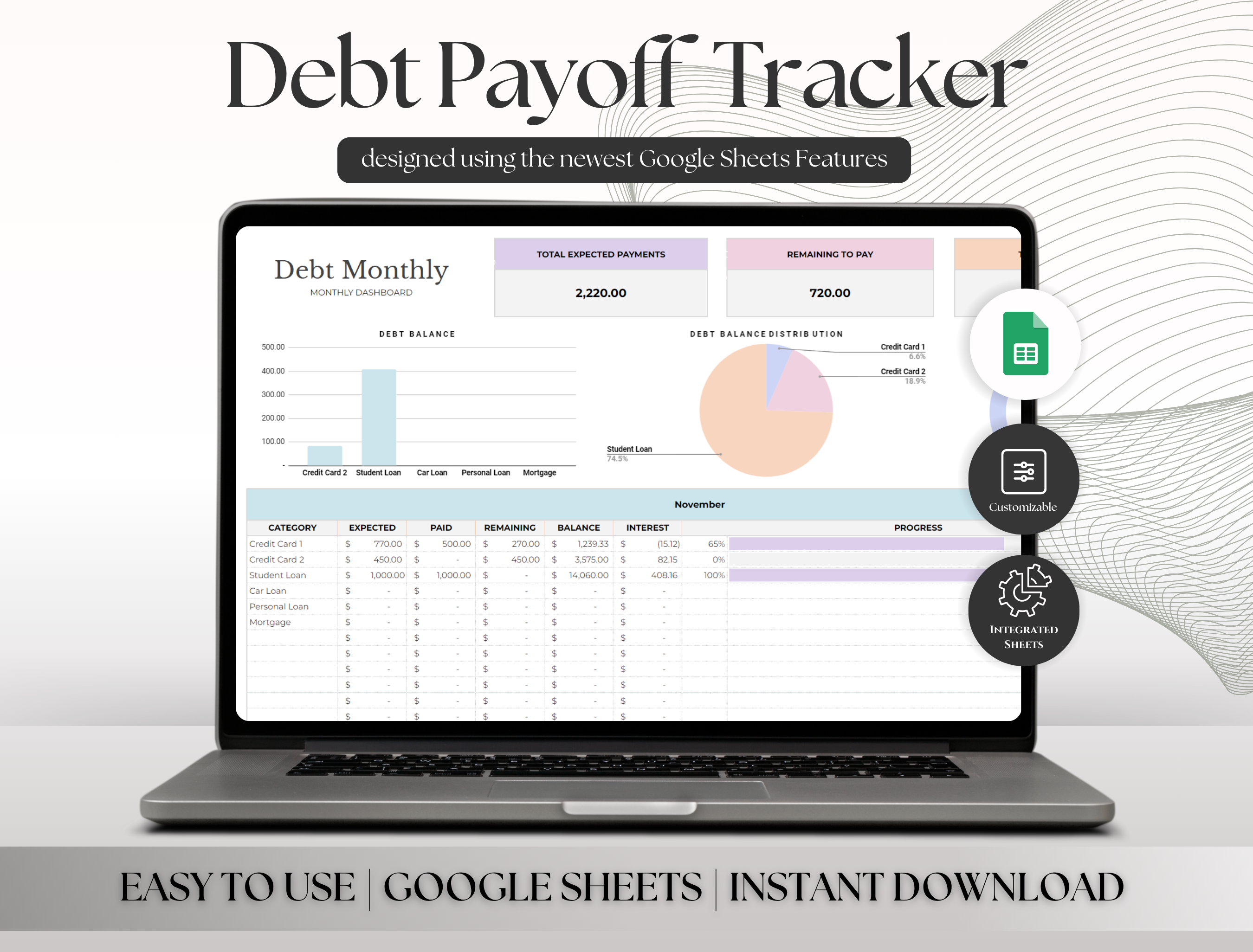 Debt Payoff Tracker Spreadsheet