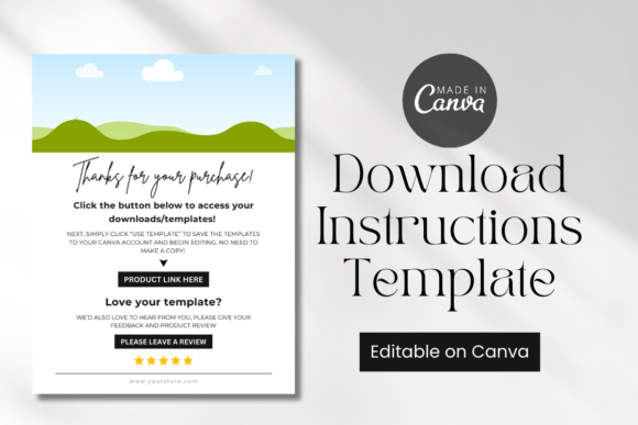 Digital Product Download Instructions