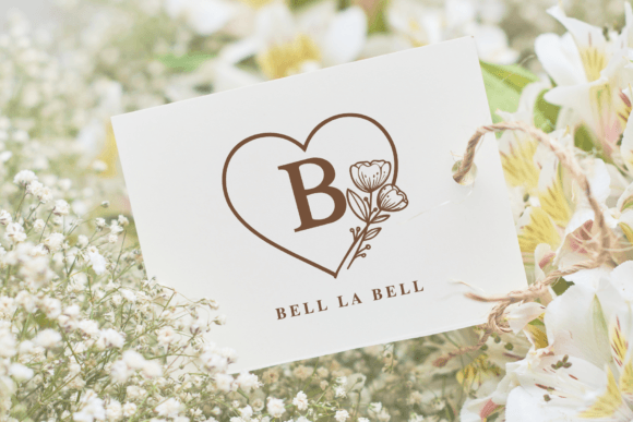 Flower Heart Monogram Font - Preview 6