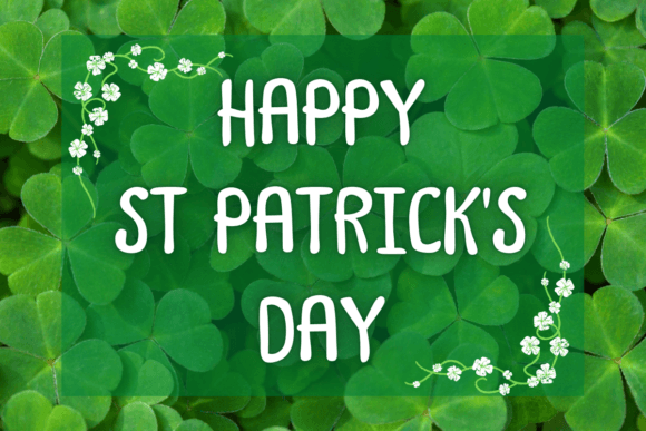 Happy St Patrick Font PNG with transparent background - Preview 3