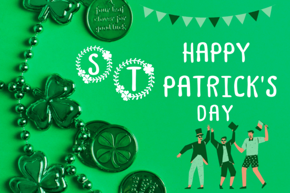 Happy St Patrick Font PNG with transparent background - Preview 4
