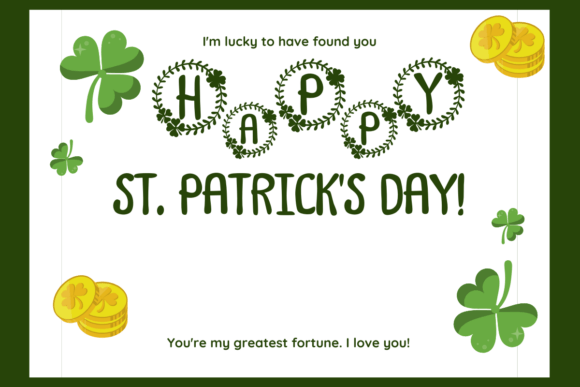 Happy St Patrick Font PNG with transparent background - Preview 5