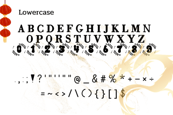 Lanterns Font PNG with transparent background - Preview 2