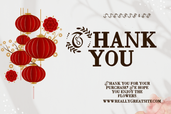 Lanterns Font PNG with transparent background - Preview 5