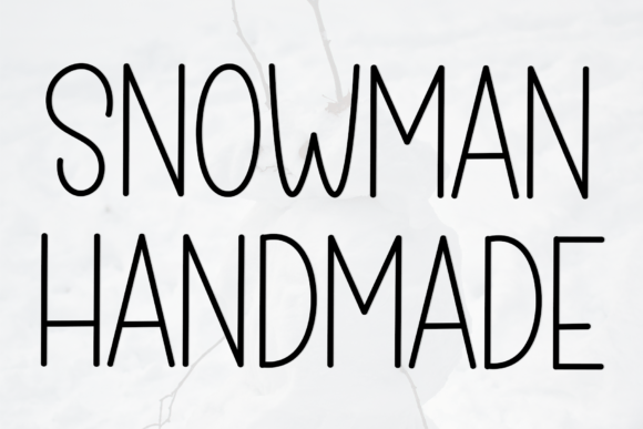 Magical Snowman Font PNG with transparent background - Preview 6