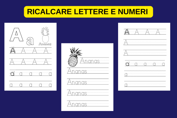 Ricalcare Lettere E Numeri Graphic by Alouma Sriti · Creative Fabrica