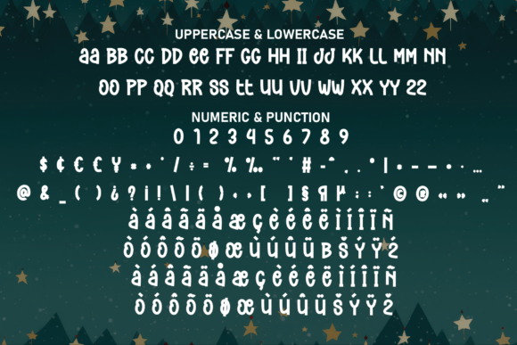 Christmas Starry Font - Preview 6