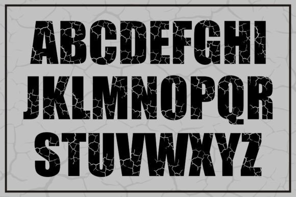 Crack Font - Preview 1