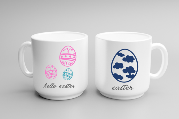 Easter Egg Doodle Font PNG with transparent background - Preview 2