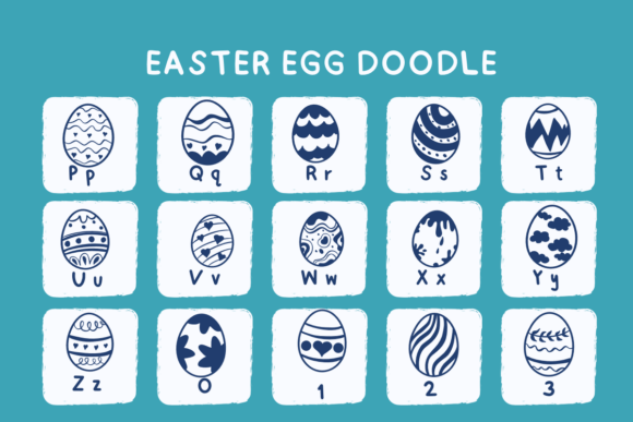 Easter Egg Doodle Font - Preview 5